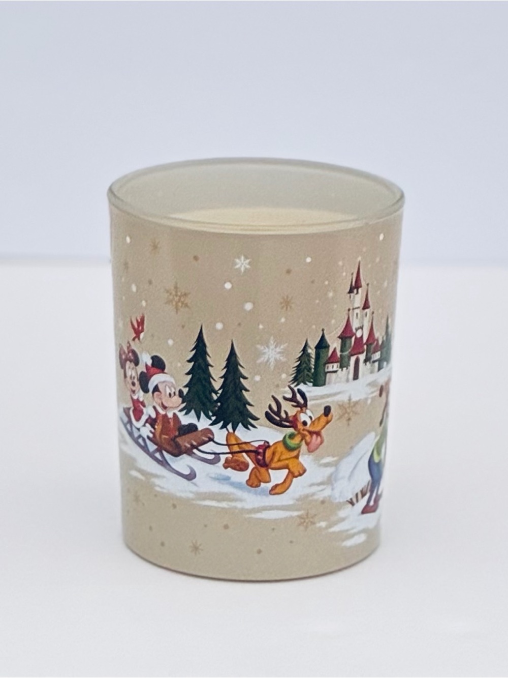 Disney Parks Christmas Mickey & Friends Holiday Light-Up Candle 5”